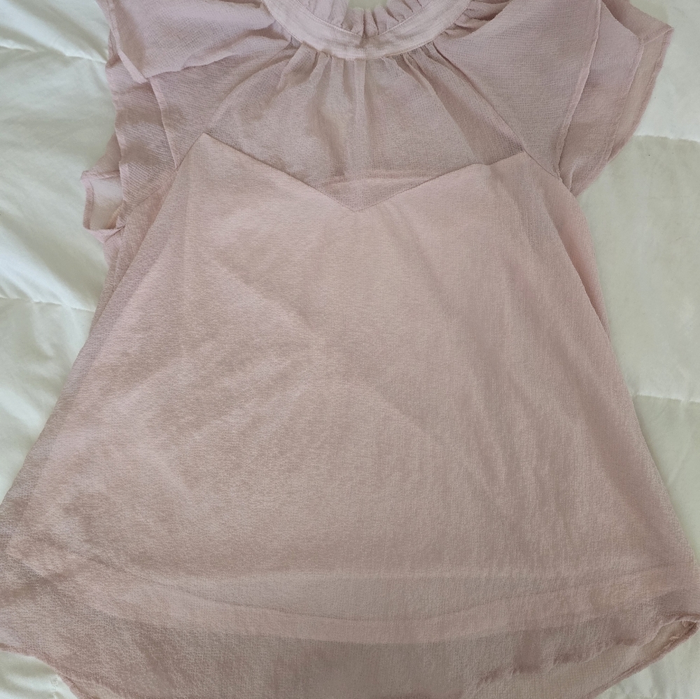 Rose ruffle shirt